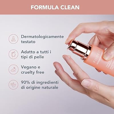 FOREO SUPERCHARGED Triple-Action Firming Serum - Conductive Gel - Hyaluronic Acid & Squalane - Intensely Hydrating Serum for Face - Vegan & Cruelty-free - All Skin Types - 1 fl. Oz