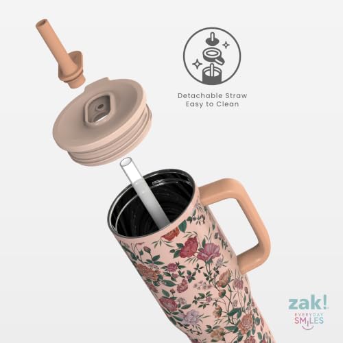 Image of Zak Designs Bridgerton 30 oz Spill-Proof Insulated Stainless Steel Tumbler