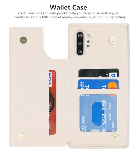 Étui portefeuille pour Samsung Galaxy Note 10 Plus, protection cuir PU - 7