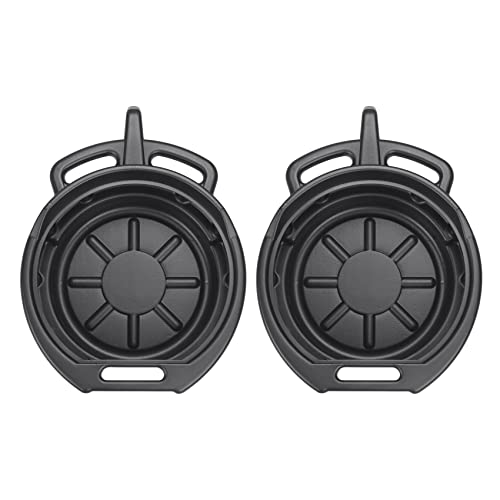 Janasiba 2 X 7,5 l di plastica vaschetta di scarico olio motore serbatoio di raccolta olio per ingranaggi, ciotola di innesco