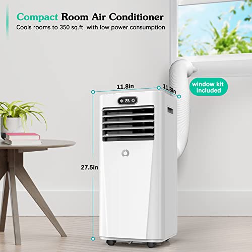 8500 Btu Portable Air Conditioner With Remote Control Cool To 400 Square Feet. Touch Screen, Portable Ac Unit With Cooling, Dehumidifier, Fan 3-In-1 #TOP6