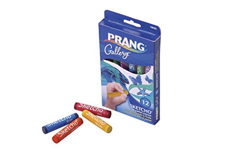 Prang Sketcho Oil Crayons, Round Sticks, 2.5 x 0.5 Inches, 12-Color Set (11660)
