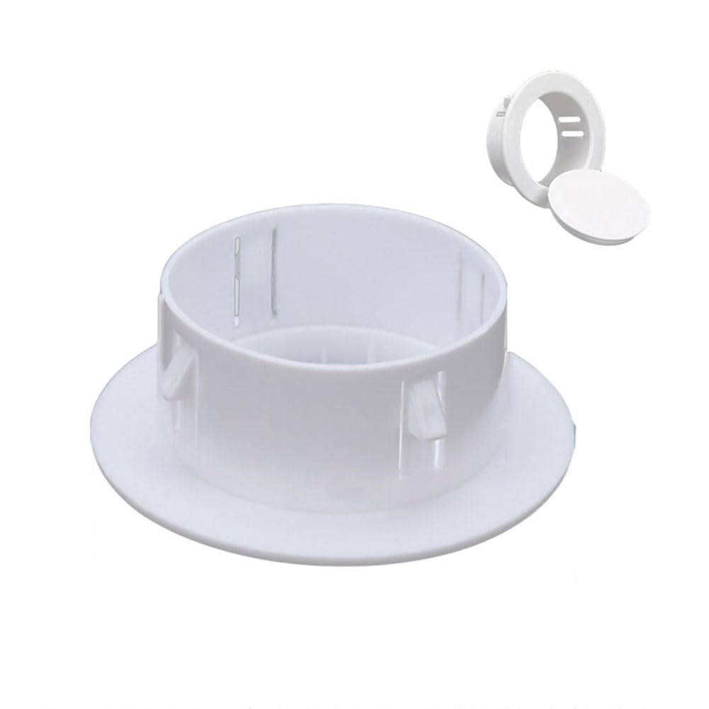 40-100Mm Decorative Wall Hole Cover Protective Vents Decor Cap Plastic Plug, for Air Conditioning Holes and Openings with Louvers (60MM)