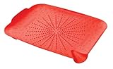 New Soda 6002RD Sinkstation Flat Colander, Red, BPA Free