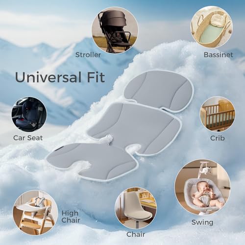 image for Momcozy Stroller Cooling Pad | Universal Soft Cooler Pad, Breathable &