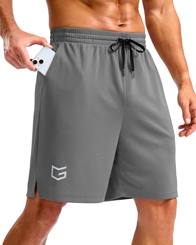 Image of G Gradual Men's Athletic Workout Shorts with Pockets 5 inch /7 inch /9 inch Lightweight Quick Dry Gym Basketball Running Shorts for Men