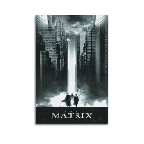 BGHUENQ Póster decorativo de la película The Matrix, lienzo para pared e impresión artística moderna para decoración de dormitorio familiar, 40 x 60 cm