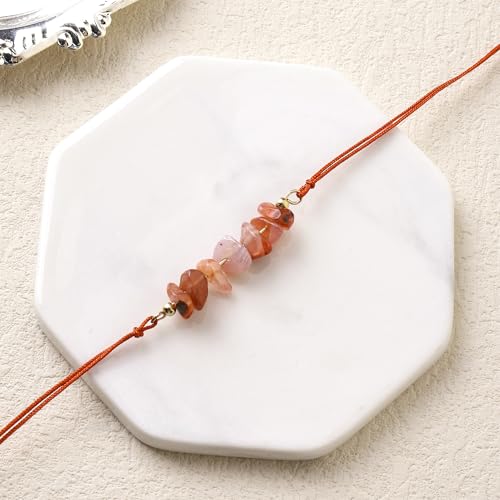Image of Salty Rakhi for Brother & Bhaiya Bhabhi | Wrist Band Gift Pack for Sister, Bro, Bhaiya and Bhabhi | Bracelet for Men, Women | Fancy Jewellery Combo Gifts | Gift for Rakshabandhan | Traditional Rakhi Gift