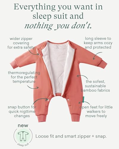 Image of PurComfy Supersoft Active Toddler Sleepsuit 1.0 TOG Long Sleeve Wearable Blanket with Legs All-Season Cozy Sleeper