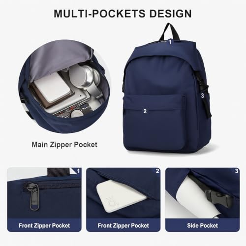 Image of 30L Waterproof 14 Inch Laptop Backpack for School, College, Office, Travel and Hiking Spacious Lightweight Daypack with Multi-Compartment Storage for Men and Women