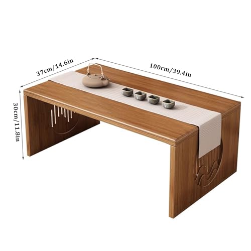 Table basse pliable 100cm pour thé et méditation au salon