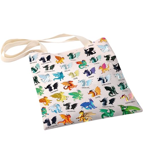 PXTIDY Dragon Dragonology Novel Gift Book of Dragon Tote Bag Fantasy Dragon Tribes Dragon Lovers Gift3