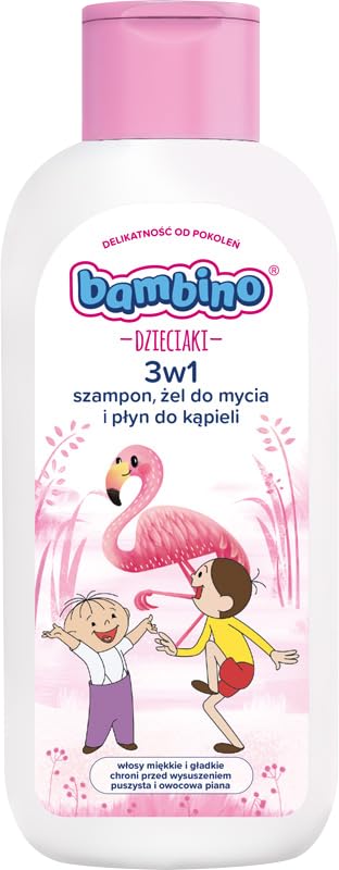 Bambino Shampooing 3 en 1 pour enfants, gel douche et liquide de bain Flaming 400 ml