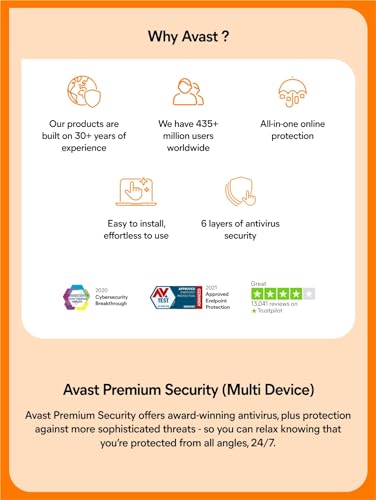 Avast Premium Security | 10 Devices 2 Years | Windows, Mac, Android & iOS | Total Protection against all Internet Threats | Email Delivery in 2 Hours - Image 2