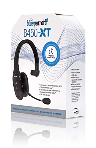 Blueparrott B450-Xt Noise Cancelling Bluetooth Headset – Industry Leading Sound With Long Wireless Range, Extreme Comfort And Up To 24 Hours Of Talk Time #TOP7