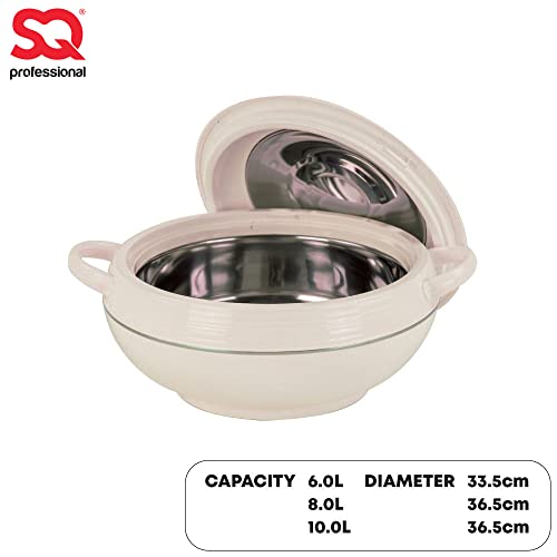 Asian Ambiente Large Food Warmer Hot Pot Set Of Insulated Casseroles 6 8 And 10 Litre #TOP5
