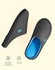 Men's Two-Tone Memory Foam Slipper - Dark Gray/Blue Large - UK 10-11 #4