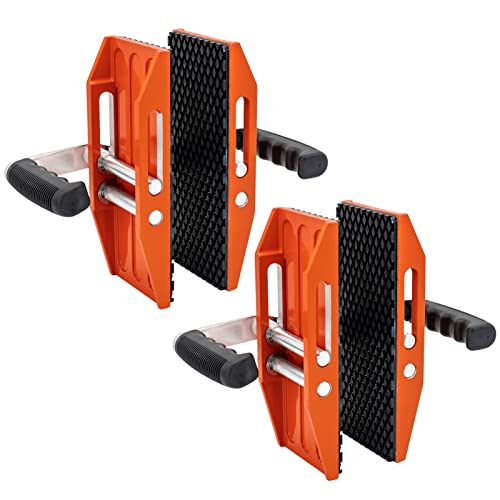 Sdrtop 2 Pack Double Handed Granite Carrying Clamps Stone Panel Carriers Lifting Tools 660Lbs Transporting Heavy Duty Carry Clamp For Glass Quartz Slabs Marble With Rubber-Lined （0-2.36In) #TOP5