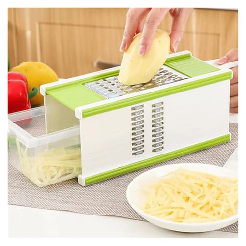 Cortador manual multiusos 5 en 1 para vegetales con contenedor miniatura 2