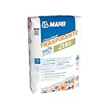 MAPEI Mapewall Traspirante Intonaco di Fondo Traspirante Fibrorinforzato, Base Calce Aerea...