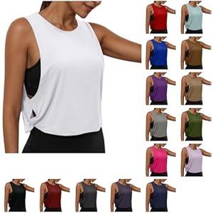 Yxzogd Womens Tank Top Casual Trendy Sports Side Hollow Vest Lightweight Breathable Tanks Comfy Casual Workout Shirt Tops