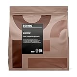 Fuerza del café: 4/5 Marca Amazon- Solimo Cápsulas Classic , compatibles con Senseo*- café certificado UTZ, 90 cápsulas (5x18)