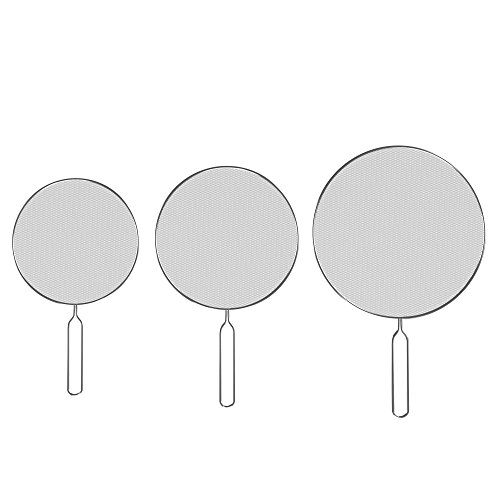 Classic Cuisine Splatter Screen Set, Silver, 3-Piece-Set, 17.25”/16”/15.25” by Classic Cuisine - Used condition - Image 8