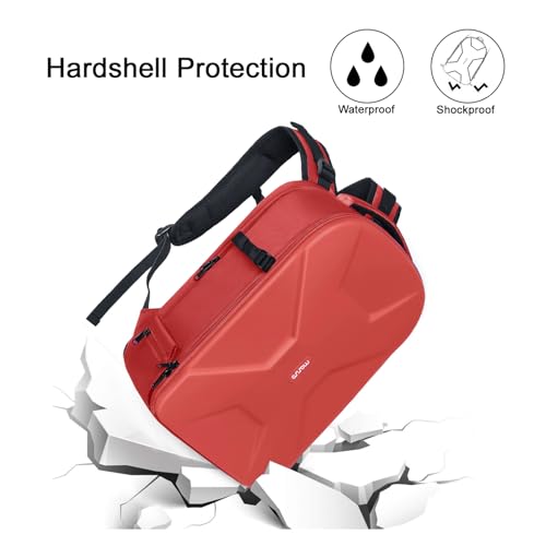 Image of MOSISO Camera Backpack, Photography Camera Bag 15-16 inch Waterproof Hardshell Case with Tripod Holder&Laptop Compartment