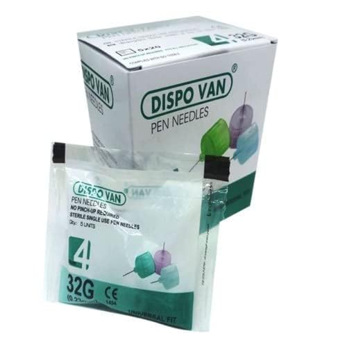 Dispo Van Pen Needles 32G 4mm with Dispocann Alcohol Swabs | Sterile Single Use, Universal Fit, Pre-Moistened Swabs, 70% Isopropyl Alcohol, No Pinch-Up Required-image-16