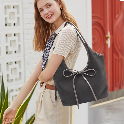 Sac d'épaule à nœud chic doté d'une grande capacité de rangement