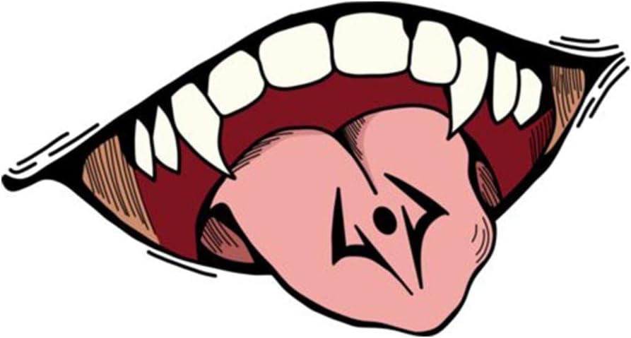 Ryomen Sukuna's Mouth Creative Anime Car Stickers for Car Rearview Mirror Fuel Tank Cap Decoration Decals Waterproof