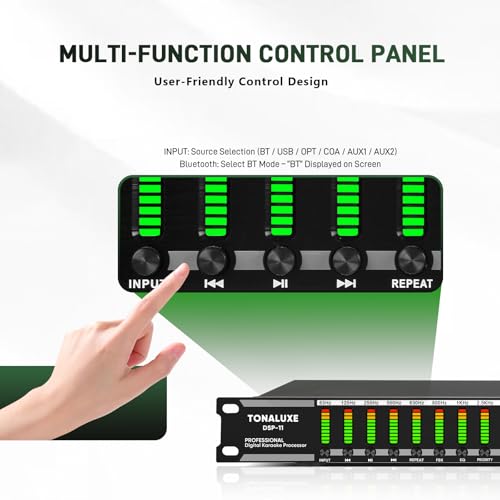 Image of Feedback Suppressor Preamp Preamplifier Karaoke Effector Digital Pre-stage Effector Anti-howling Audio Processor