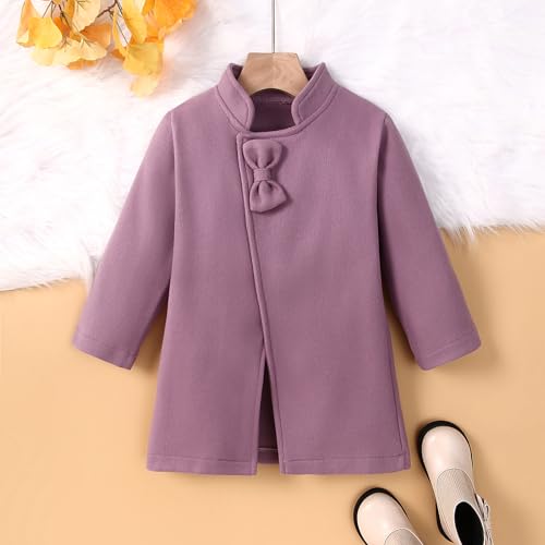 Toddler Baby Girl Dress Coat Long Sleeve Solid Color Clothes Jacket Fall Winter Outfit2