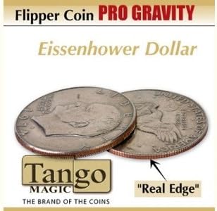 Flipper Coin Pro Elastic System One Dollar DVD w/GimmickD0088 by Tango - Trick