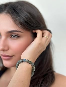 Bracelet En Labradorite Naturelle 8mm | Pierre De Protection & Intuition | Qualité AAA | Unisexe élégant | Bijou Lithothérapie | Marque Française