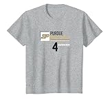 Purdue Basketball: Trey Kaufman-Renn 4 T-Shirt, Youth, Heather Grey, X-Small