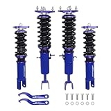 maXpeedingrods Coilovers for Nissan 350Z RWD 2003-2008, for Infiniti G35 RWD 2003-2008, Height Adjustable Full Coilovers Suspension Kit, Shock Absorber Struts, Lowering Kit Blue