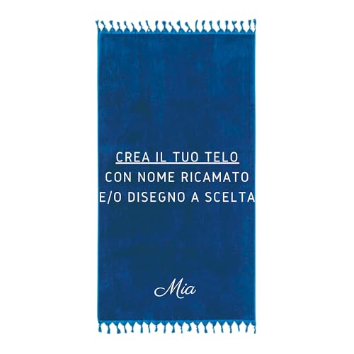 Telo Mare Personalizzato in Spugna 100% Cotone 90x170cm | Adulto,...