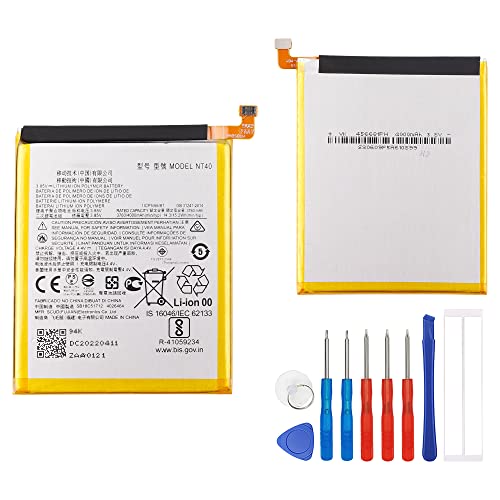 E-YIIVIIL Replacement Battery NT40 Compatible with Moto G Pure 2021 XT2163 with Repair Tool Kit