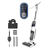 REDKEY W12 Nass- und Trockensauger, 3 in 1 Drahtloser Bodenreiniger 2600mAH 45min Arbeitszeit Selbstreinigender Multi-Oberflächen-Reiniger für alle harten Böden (W12)