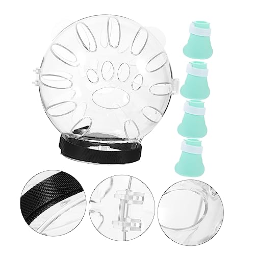 Mipcase Katzenhelm Nach Operation Mit Klauenschutz Transparent Atmungsaktive Kätzchenhaube Für Schutz Und Heilung Katzenkopfhaube