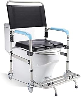 Asiento Del Inodoro Con Ruedas Embarazadas De Las Mujeres En Casa Refuerzo Del Inodoro Con Ruedas Engrosado Inodoro Discapacitado Silla De Ruedas Impermeable Antideslizante Asiento De La Ducha Con