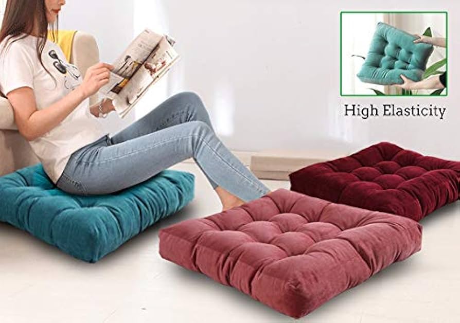 Amazon.com: Square Floor Seat Pillows Cushions 22