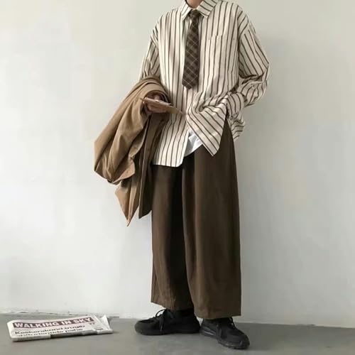 Camisa a rayas de corte holgado que soluciona la incomodidad de la ropa ajustada 6