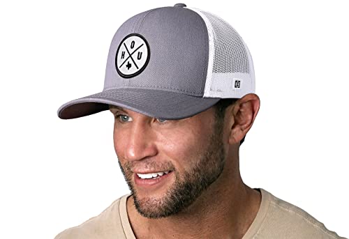 Image of HAKA State City Trucker Hat for Men & Women, Adjustable Baseball Hat, Mesh Snapback, Sturdy Outdoor Black Golf Hat