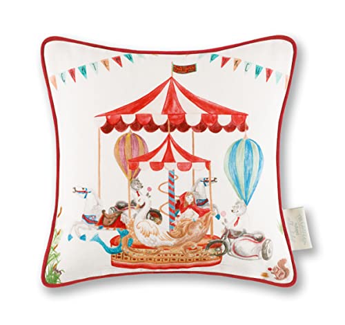 Amania Trading Ltd The Chateau by Angel Strawbridge 1 x CHATEAU CIRCUS CAROUSEL Polyester Filled Cushion 30cm x 30cm