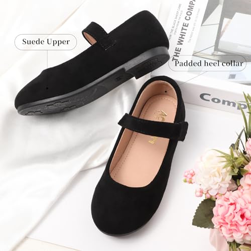 Girls Mary Jane Dress Shoes Toddler Flower Girls Casual Slip on Ballet Flats School Wedding Party Church Shoes4