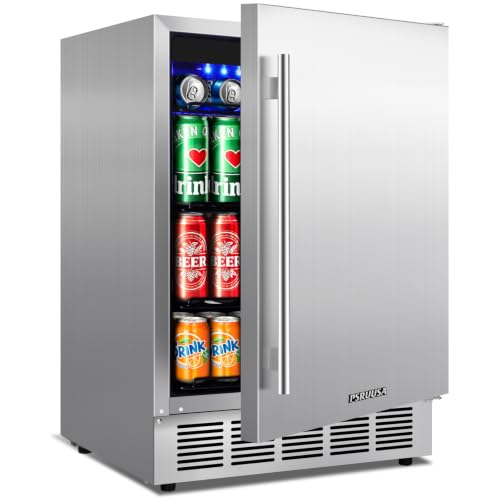 Image of 24 Inch Outdoor Refrigerator, 180 Can Outdoor Beverage Fridge