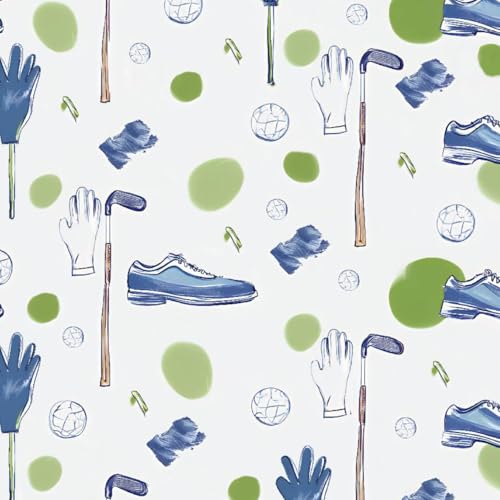 JCFANGALLERY Golf Themed Green Wallpaper