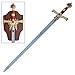 Armory Replicas™ - King Solomon Great Sword Red – Stainless Steel Blade with Symbolic Designs for Collectors